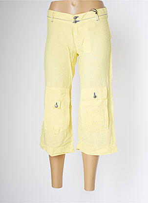 Pantalon trei sferturi galben SCHOOL RAG femeie