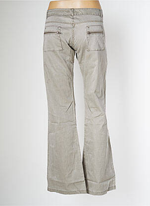 Pantalon evazat elasticitate talie joasă verde SESSUN femeie