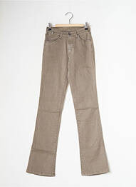 Pantalon evazat elasticitate talie înaltă verde CIMARRON femeie