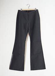 Pantalon evazat elasticitate talie înaltă gri SCHOOL RAG femme