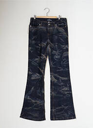 Blugi bootcut elasticitate talie joasă albastru SCHOOL RAG femme