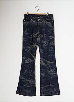 Blugi bootcut albastru SCHOOL RAG femeie