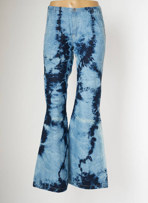 Blugi cu croială evazată albastru SCHOOL RAG femeie