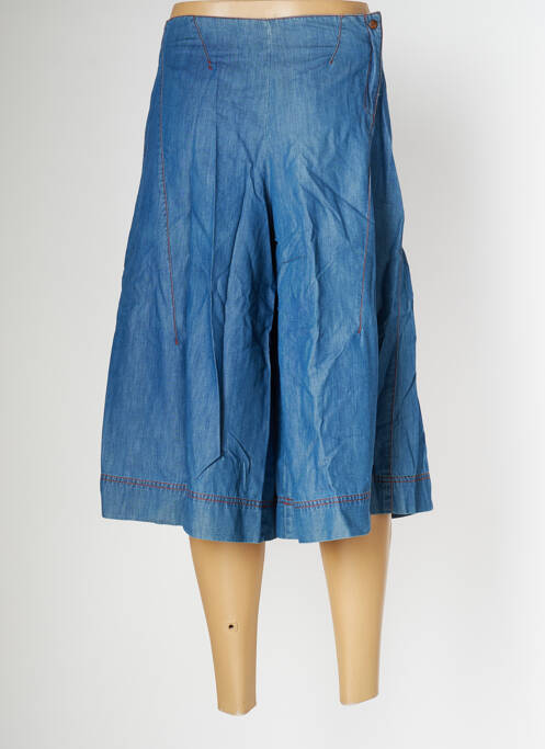 Pantalon trei sferturi albastru 2 TWO femeie