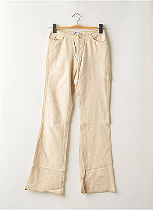 Pantalon evazat bej TEDDY SMITH femeie