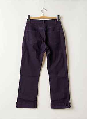 Pantalon trei sferturi croială dreaptă talie joasă violet TEDDY SMITH femeie