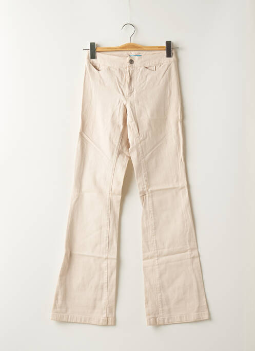 Pantalon evazat bej TEDDY SMITH femeie