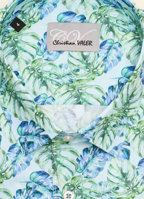 Cămașă cu mâneci lungi verde CHRISTIAN VALER bărbat