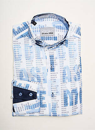 Cămașă cu mâneci lungi albastru CHRISTIAN VALER bărbat