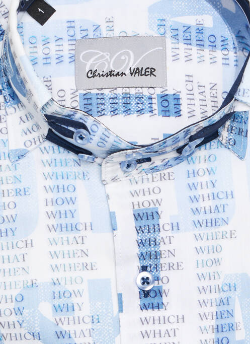 Cămașă cu mâneci lungi albastru CHRISTIAN VALER bărbat
