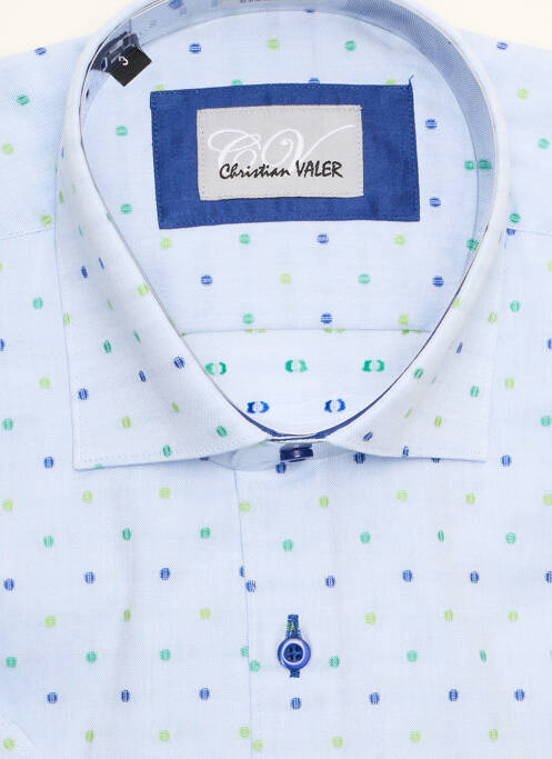 Cămașă cu mâneci scurte albastru CHRISTIAN VALER bărbat