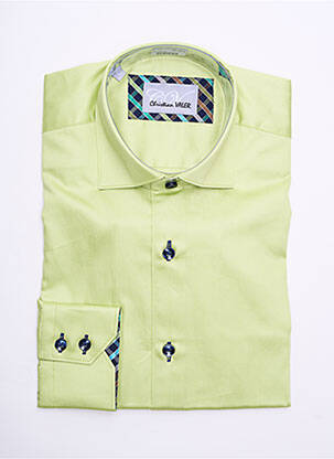 Cămașă cu mâneci lungi verde CHRISTIAN VALER bărbat