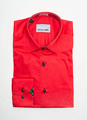 Cămașă cu mâneci lungi roșu CHRISTIAN VALER bărbat