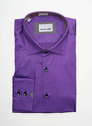 Cămașă cu mâneci lungi violet CHRISTIAN VALER bărbat