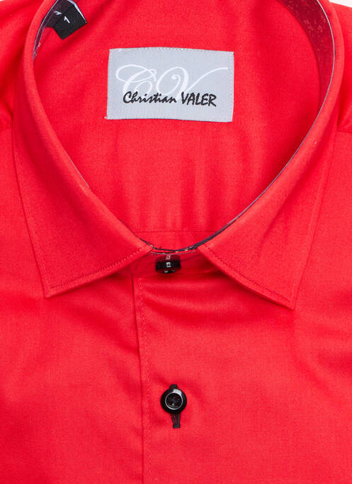 Cămașă cu mâneci lungi roșu CHRISTIAN VALER bărbat