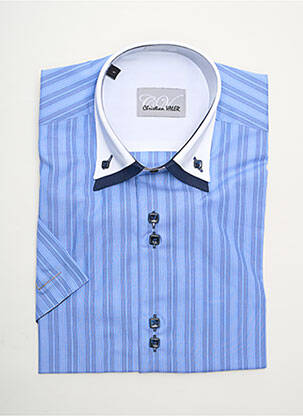 Cămașă cu mâneci scurte albastru CHRISTIAN VALER bărbat