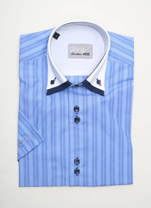 Cămașă cu mâneci scurte albastru CHRISTIAN VALER bărbat