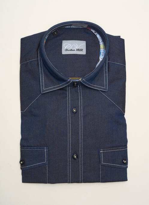 Cămașă cu mâneci lungi albastru CHRISTIAN VALER bărbat