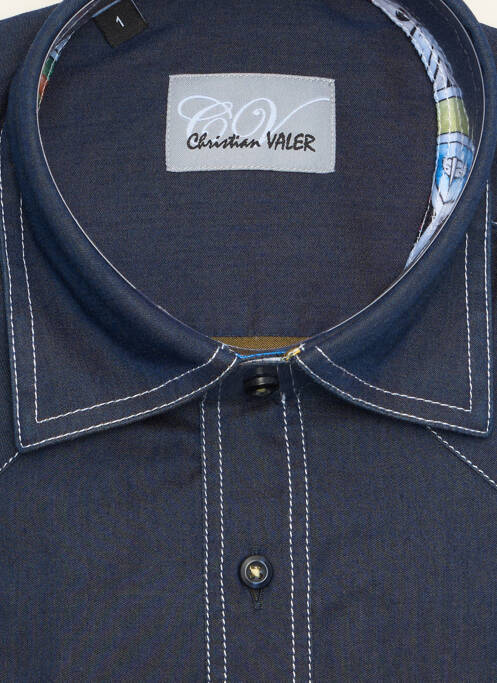 Cămașă cu mâneci lungi albastru CHRISTIAN VALER bărbat