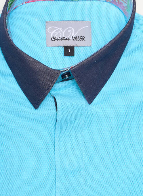 Polo albastru CHRISTIAN VALER bărbat