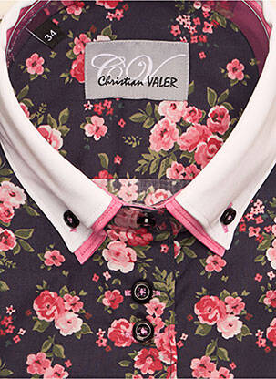 Cămașă imprimeu floral mâneci lungi roz CHRISTIAN VALER femeie