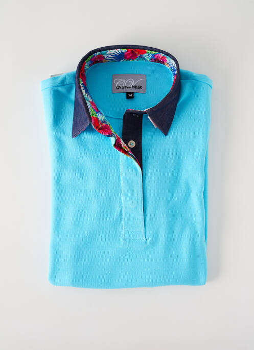 Polo albastru CHRISTIAN VALER femeie