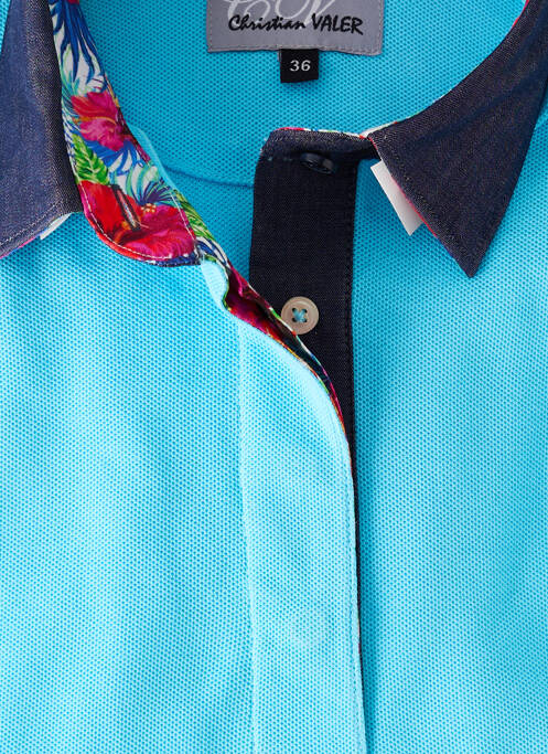 Polo albastru CHRISTIAN VALER femeie