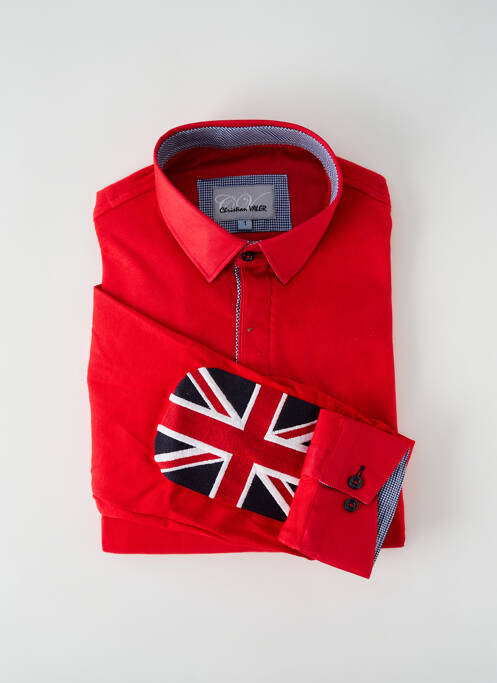 Polo mâneci lungi mâneci lungi roșu CHRISTIAN VALER homme