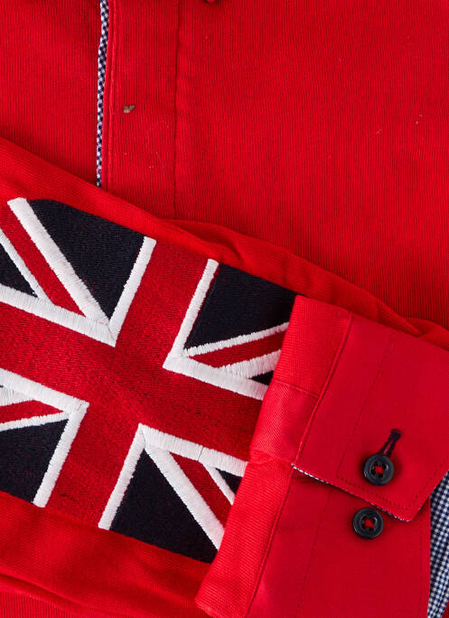 Polo mâneci lungi mâneci lungi roșu CHRISTIAN VALER homme