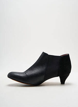 Botine/ghete material neted toc de 4 la 6 cm negru ALEGORY femeie