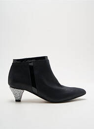 Botine/ghete material neted toc de 4 la 6 cm negru ALEGORY femme