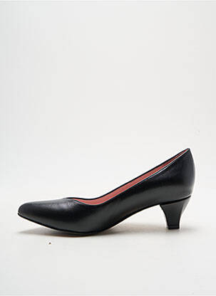 Pantofi cu toc țesătură satinată toc de 4 la 6 cm negru ALEGORY femeie