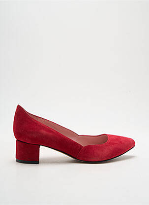 Pantofi cu toc nubuc toc de 4 la 6 cm roșu ALEGORY femeie