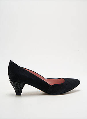 Pantofi cu toc nubuc toc de 4 la 6 cm negru ALEGORY femeie