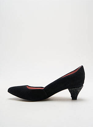 Pantofi cu toc nubuc toc de 4 la 6 cm negru ALEGORY femeie