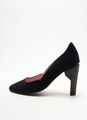 Pantofi cu toc nubuc toc de 7 la 9 cm negru ALEGORY femeie