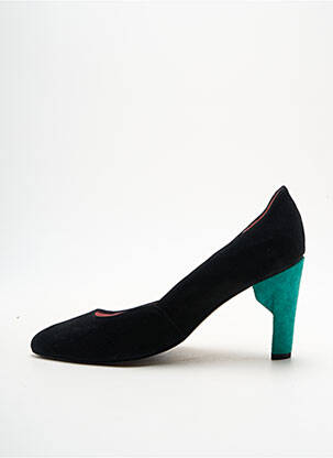 Pantofi cu toc nubuc toc de 7 la 9 cm negru ALEGORY femeie