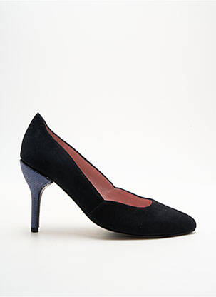 Pantofi cu toc nubuc toc de 7 la 9 cm negru ALEGORY femeie