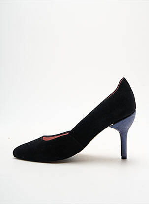 Pantofi cu toc nubuc toc de 7 la 9 cm negru ALEGORY femeie