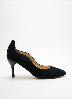 Pantofi cu toc nubuc toc de 7 la 9 cm negru ALEGORY femeie