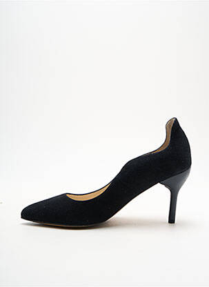 Pantofi cu toc nubuc toc de 7 la 9 cm negru ALEGORY femeie