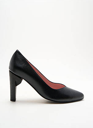 Pantofi cu toc țesătură satinată toc de 7 la 9 cm negru ALEGORY femeie