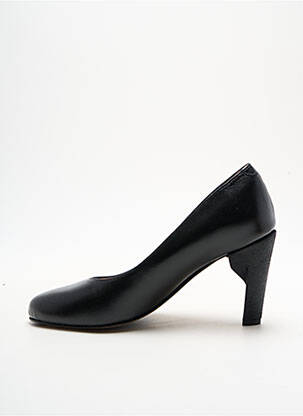 Pantofi cu toc țesătură satinată toc de 7 la 9 cm negru ALEGORY femeie