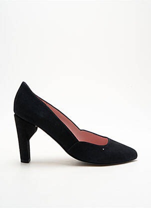 Pantofi cu toc nubuc toc de 7 la 9 cm negru ALEGORY femeie