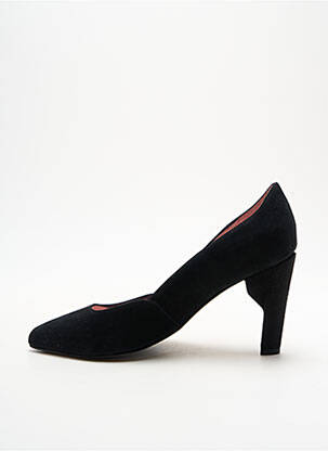 Pantofi cu toc nubuc toc de 7 la 9 cm negru ALEGORY femeie