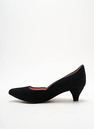 Pantofi cu toc nubuc toc de 4 la 6 cm negru ALEGORY femeie