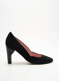 Pantofi cu toc nubuc toc de 7 la 9 cm negru ALEGORY femme