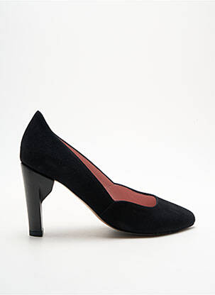 Pantofi cu toc nubuc toc de 7 la 9 cm negru ALEGORY femeie