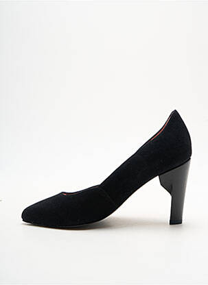 Pantofi cu toc nubuc toc de 7 la 9 cm negru ALEGORY femeie