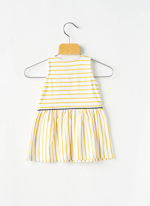 Rochie scurtă galben ELLE EST OU LA MER fată